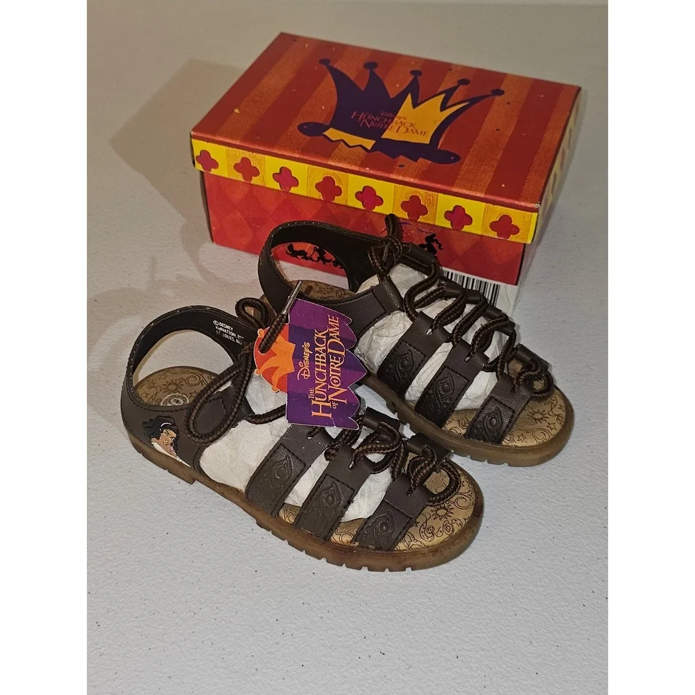 NIB Vintage Girls Disney The Hunchback Of Notre Dame Esmerelda Sandals 10 NOS